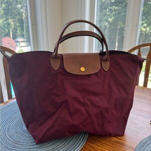 Dark purple longchamp